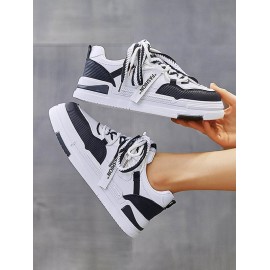 Double Lace Up Front Chunky Style Skate Shoes