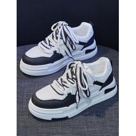 Double Lace Up Front Chunky Style Skate Shoes