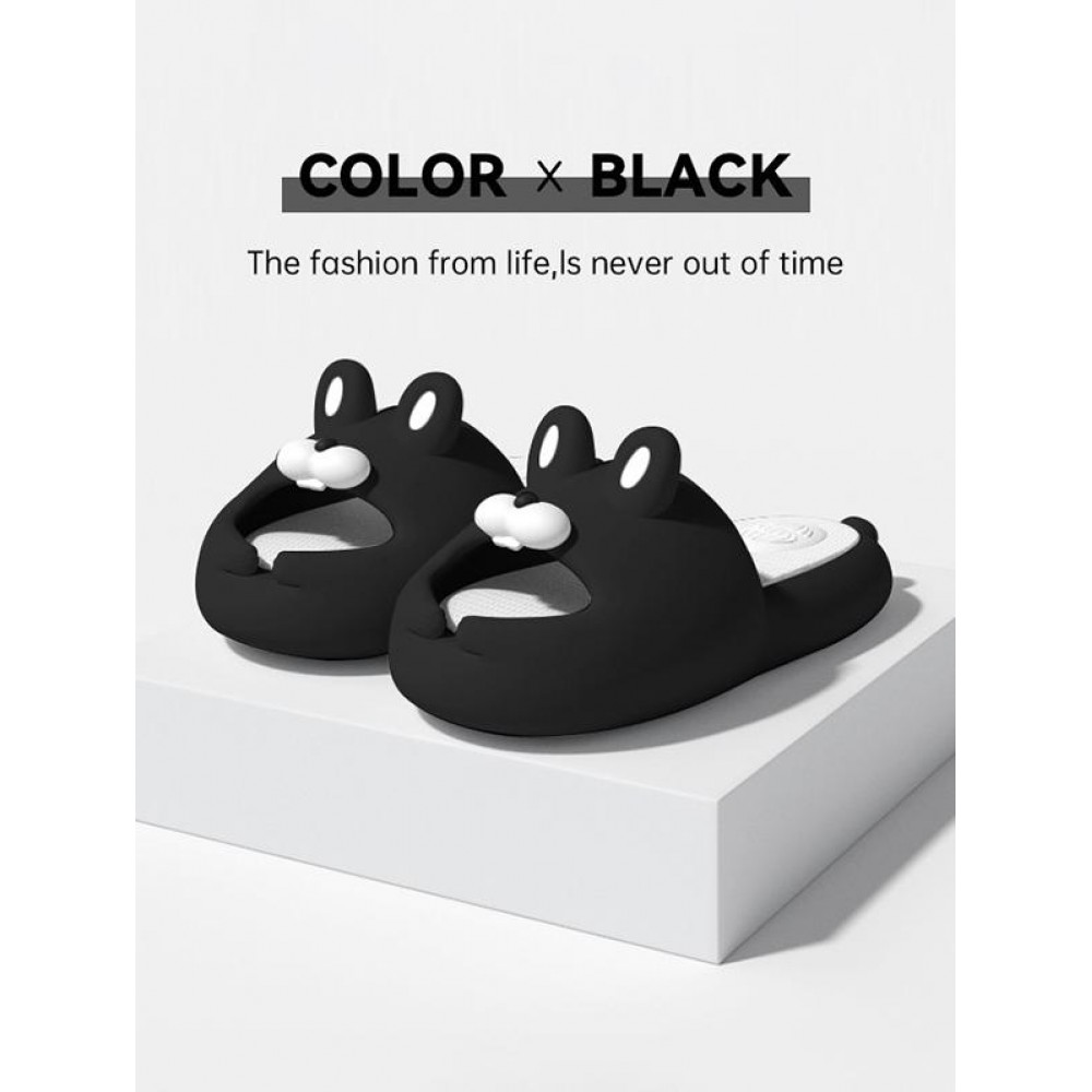 Cute Cartoon Rabbit Shape Soft-soled Indoor Antiskid Slippers for Women and Men