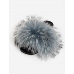 Fluffy Decor Slide Sandals